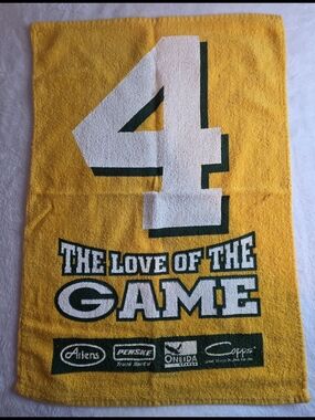 Green Bay Packers #4 “The Love of the Game” Towel Brett Favre Vintage